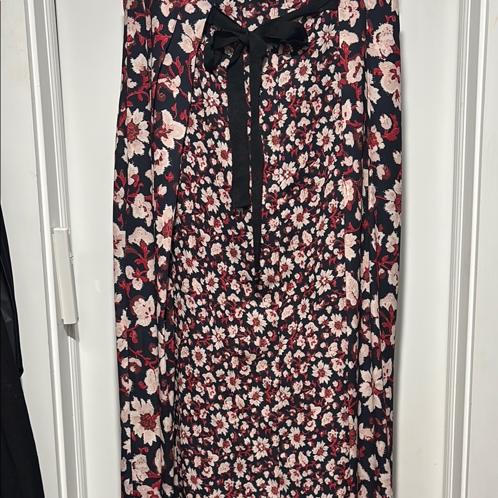 Jason Wu Floral Black, Navy, and  Red Women's Skirt